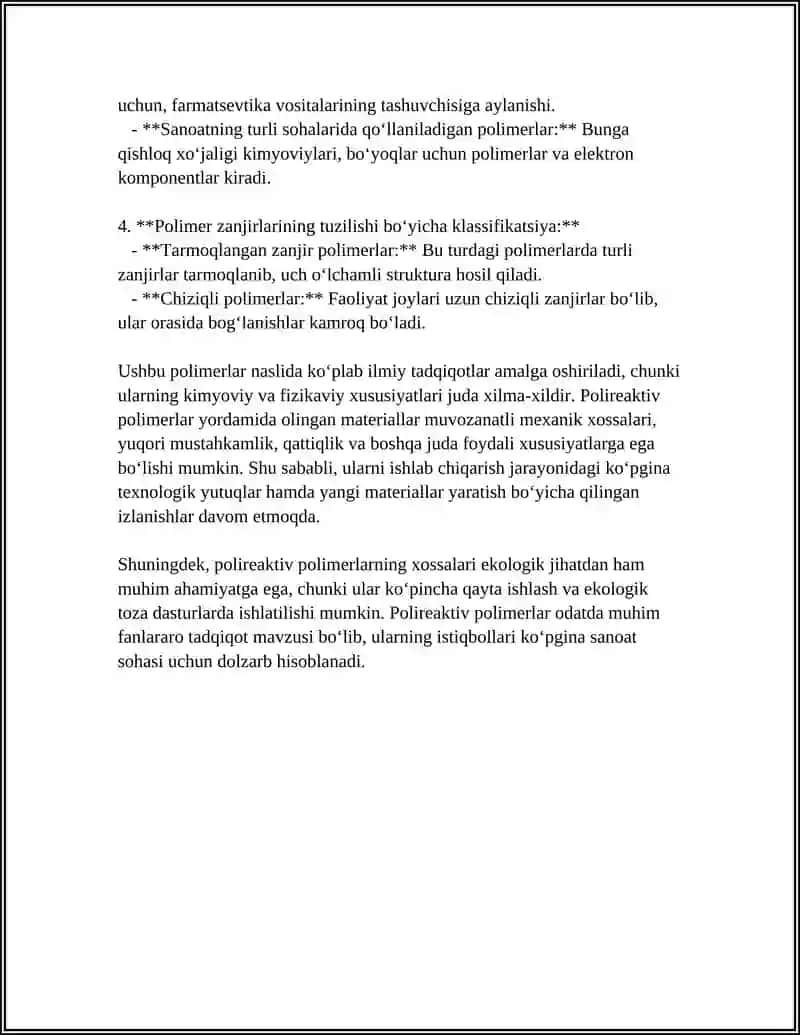 POLIREAKTIV POLIMERLAR 4