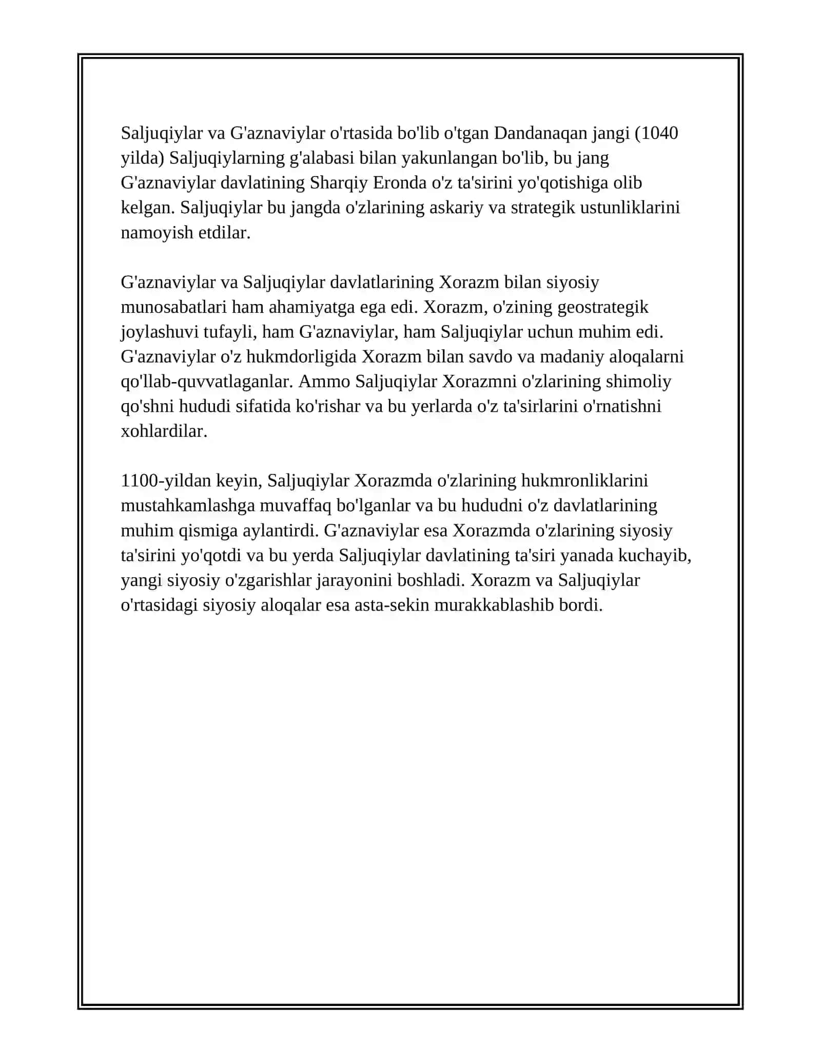 G'AZNAVIYLAR VA SALJUQIYLAR DAVLATI 4