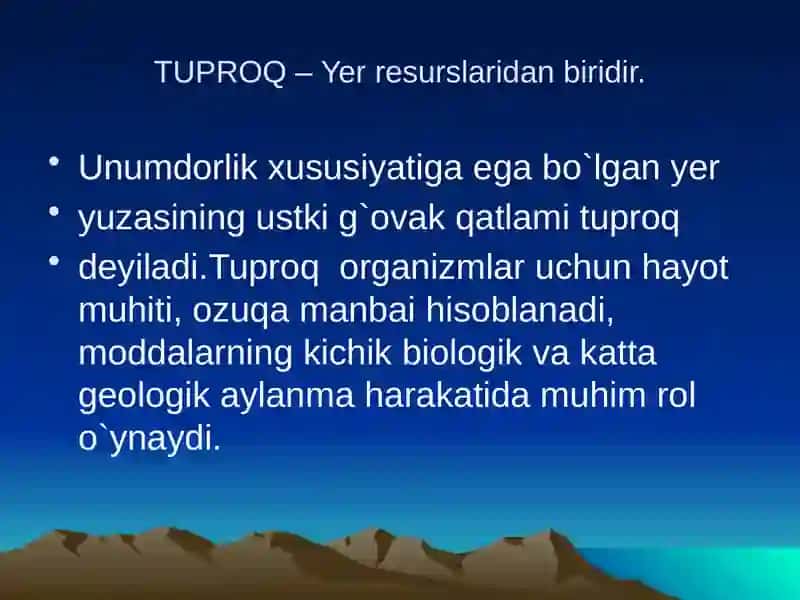 Tabiiy resurslar tasnifi 4