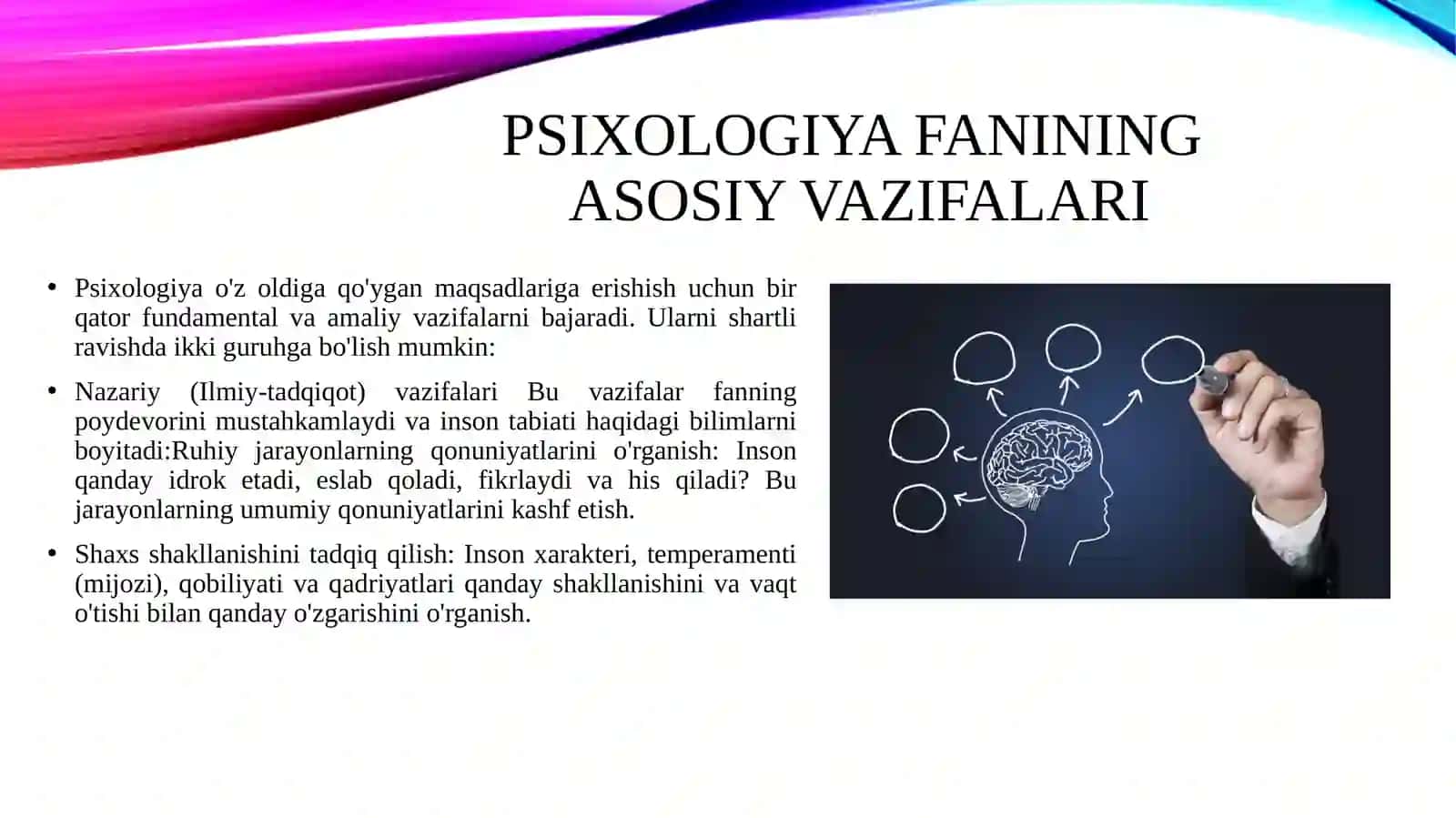 Psixologiya fanining maqsad va vazifalari 4