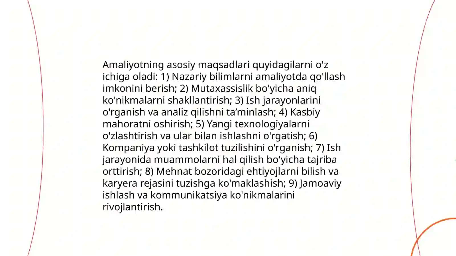 Malakaviy amaliyot obyekti bilan tanishish 4
