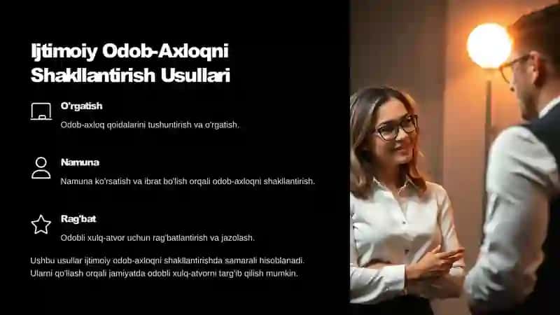 Ijtimoiy Odob-Axloq Normalarini Shakllantirish: Kirish 4