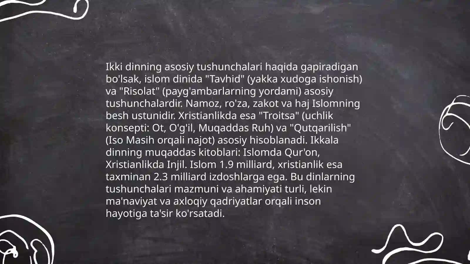 Jahon dinlari va ularning tasnifi 4