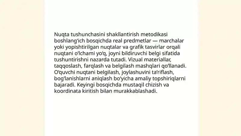 Geometrik materiallarni o‘rganish metodikasi 4