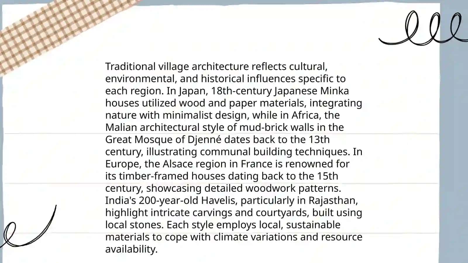 Village life 4