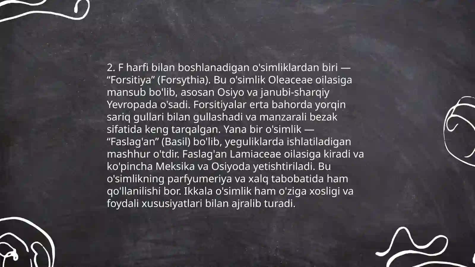 F harfiga taqdimot boshlangich sinflar uchun 4