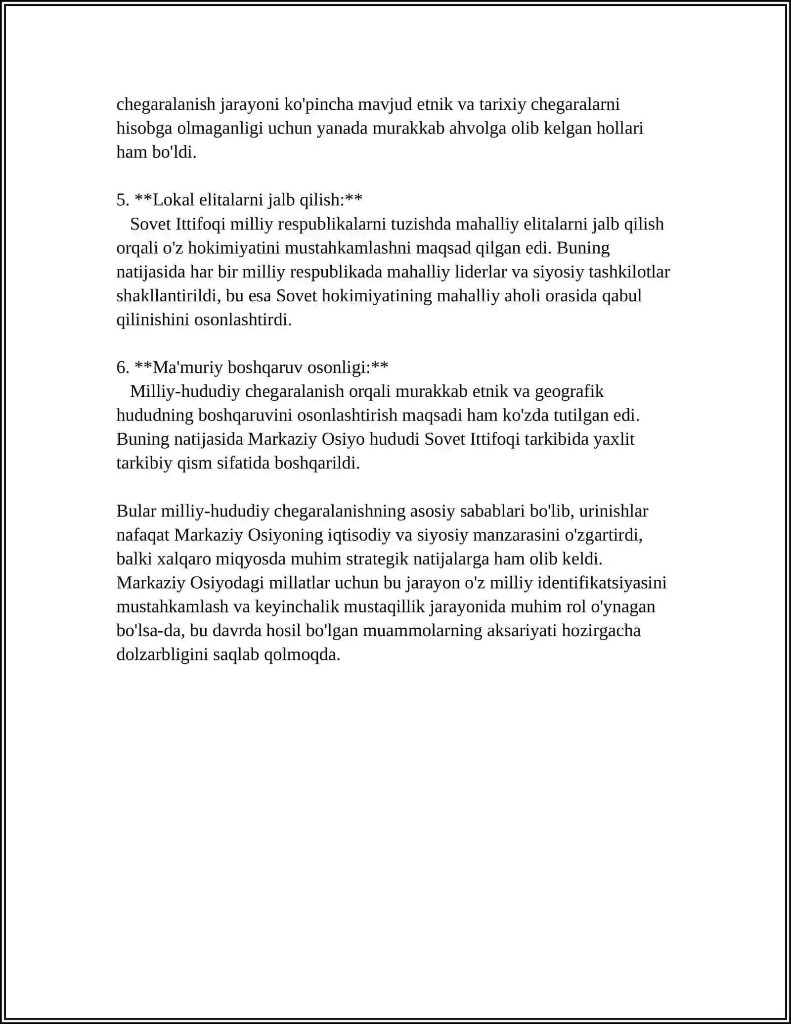 O'RTA OSIYODA MILLIY-HUDUDIY CHEGARALANISHNING O'TKAZILISHI 4