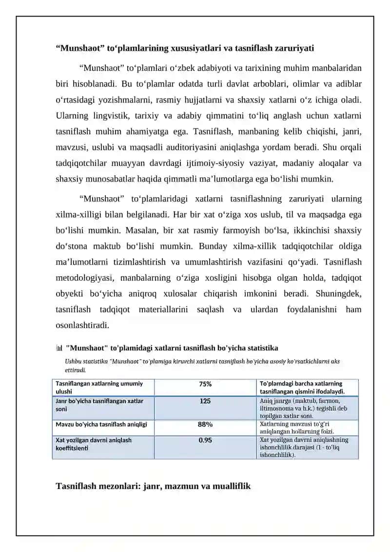 "Munshaot" asaridagi maktublar tasnifi 4