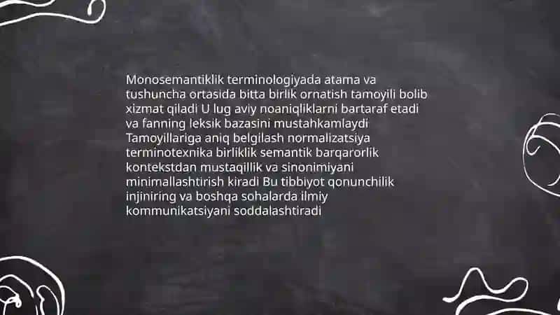 Terminlarning monosemantik xarakteri 4