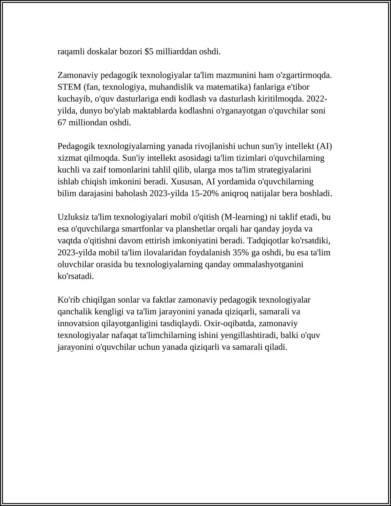 Ta'limda zamonaviy pedagogik texnologiyalar 4