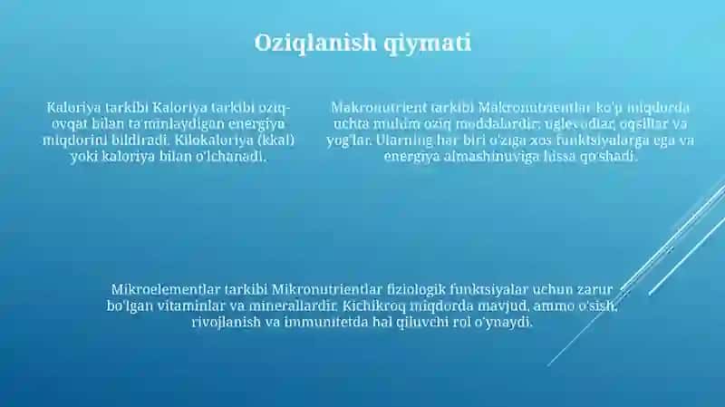 Oziq-ovqat 4