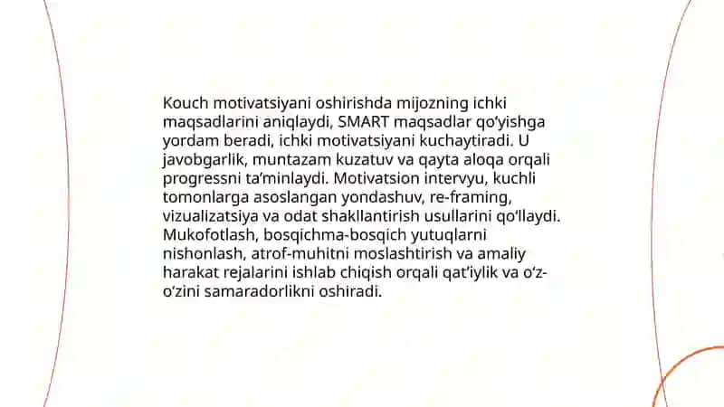 Kouching va shaxsiy rivojlanish 4
