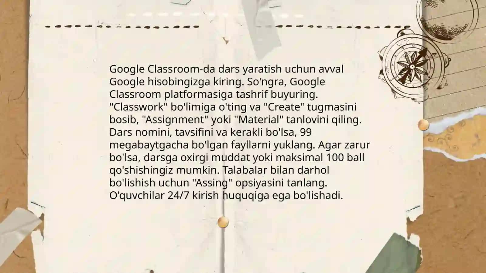 Google classroom platformasi 4