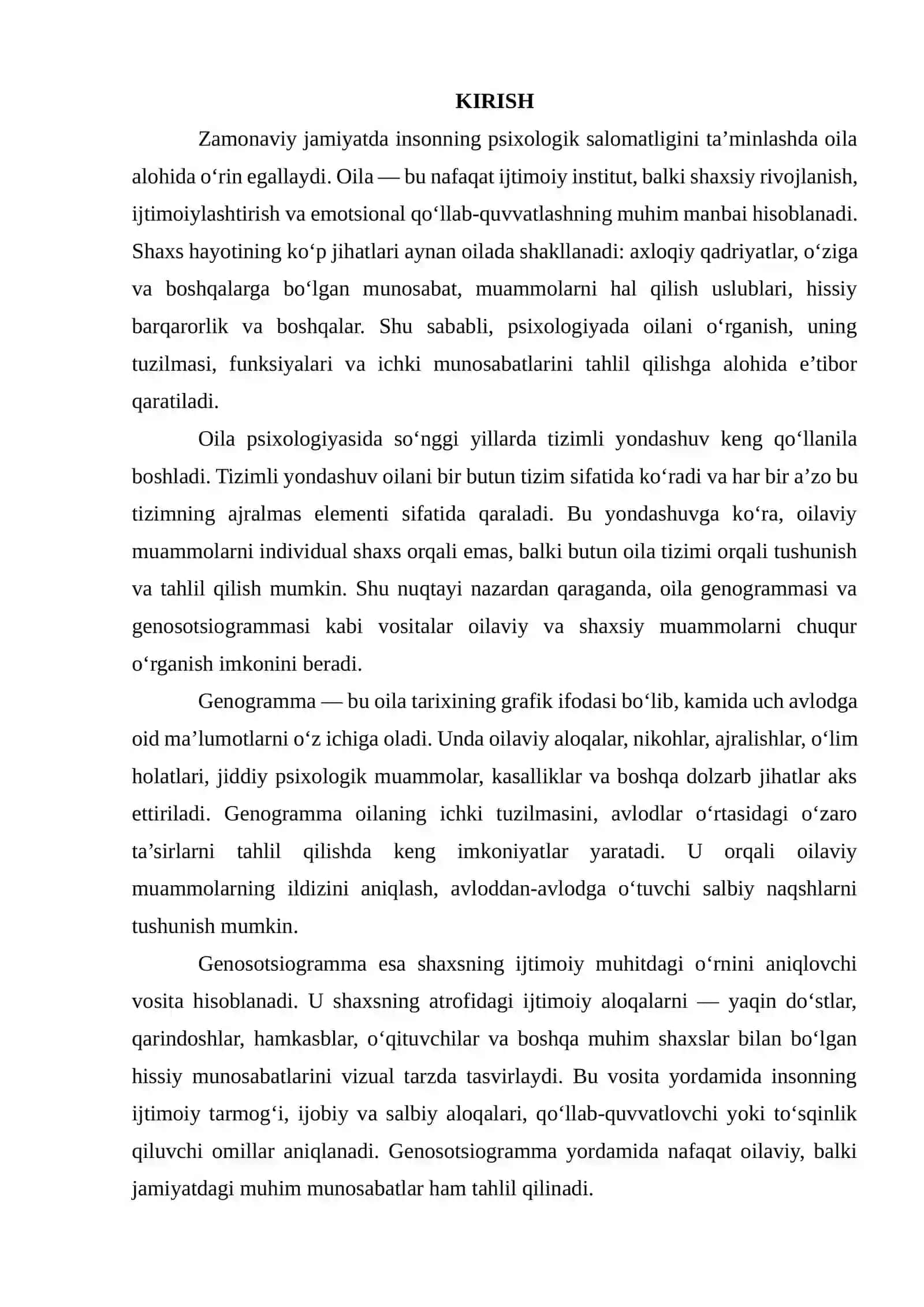Oila genogrammasi va genosotsiogrammasi 4