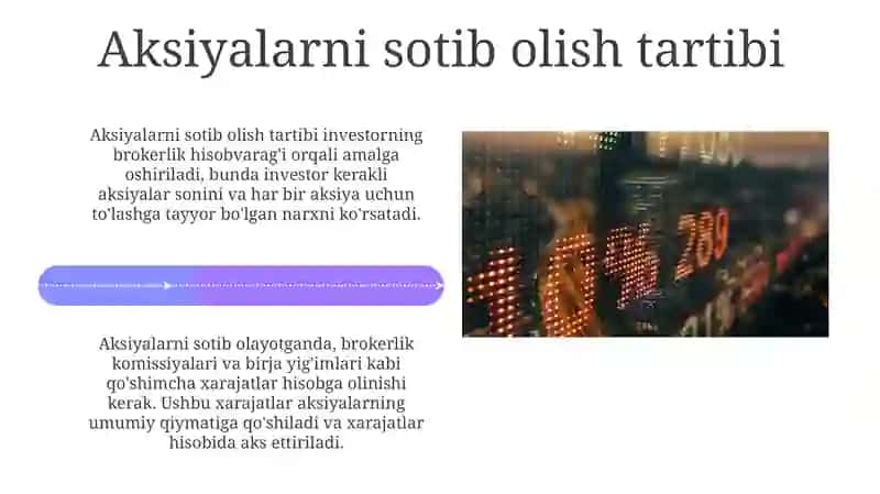 Aksiyalarni sotib olish va sotish hisobi 4