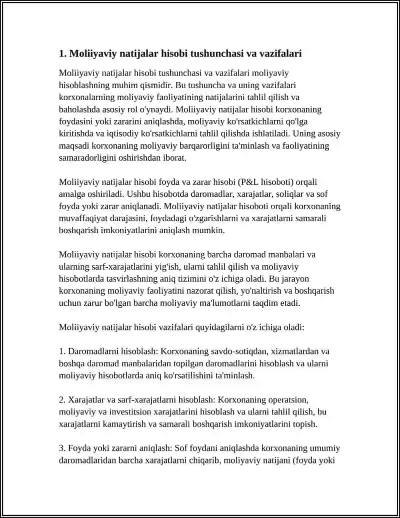 MOLIYAVIY NATIJALAR HISOBI 4