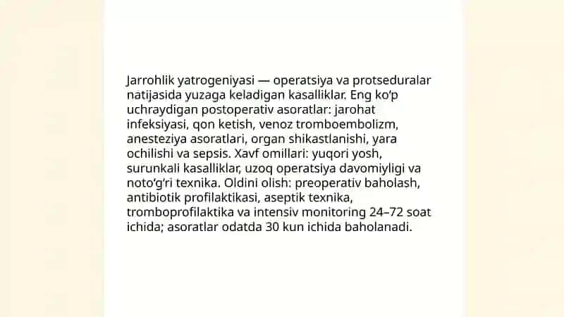 Yatrogeniya Muammolari 4