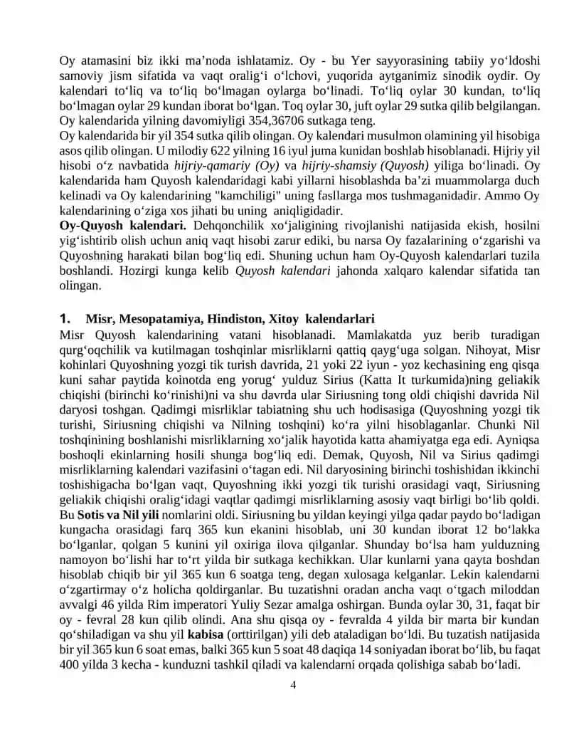 Sharq mamlakatlari xronologiyasi 4