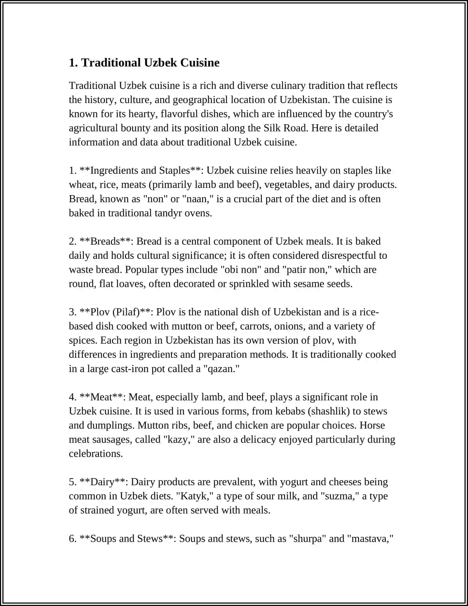 CUSTOMS AND TRADITIONS OF USBEKISTAN AND USA AND THE UK 4