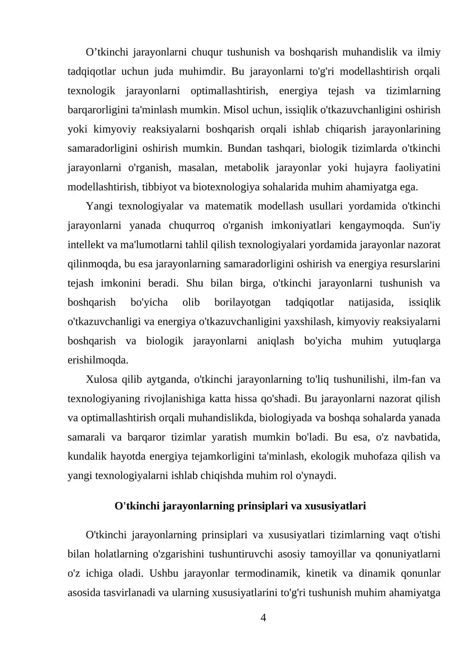 O'TKINCHI JARAYONLAR HAQIDA TUSHUNCHA 4