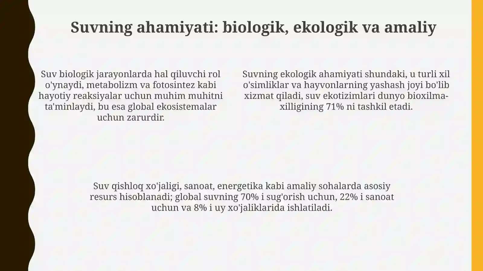 Suvning xossalari 4