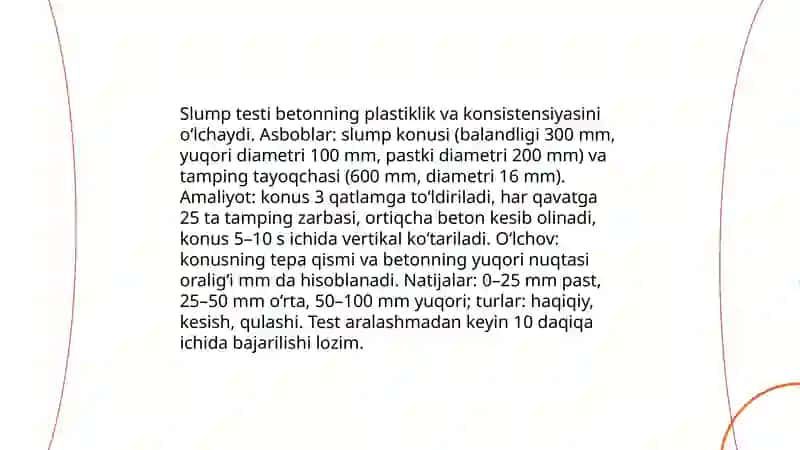Qurilish materiallari sifatini tekshirish usullari 4