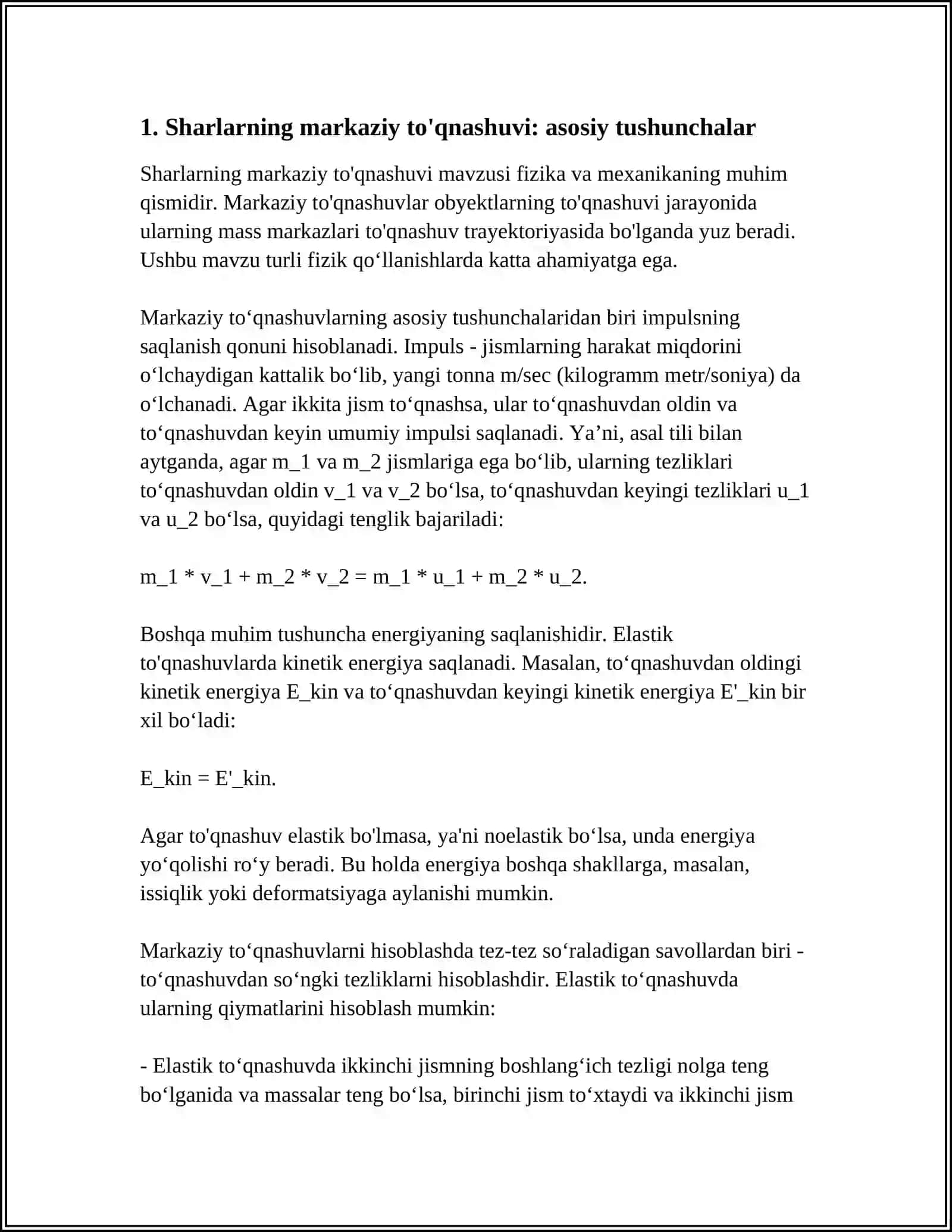SHARLARNING MARKAZIY TOʻQNASHUVI 4