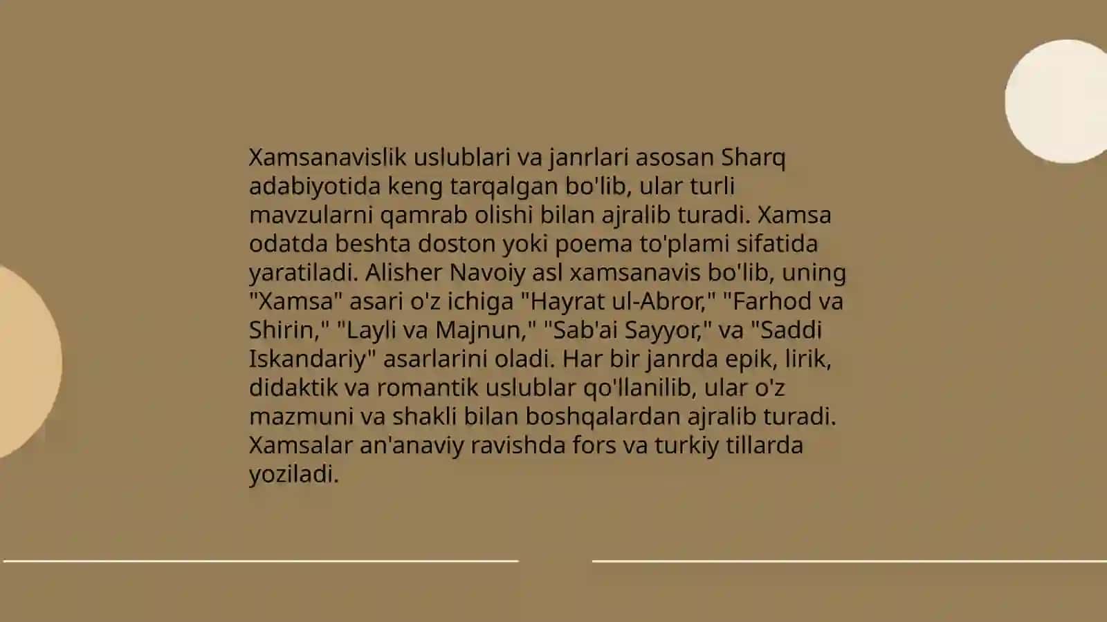 Xamsanavislik va tarbiya 4