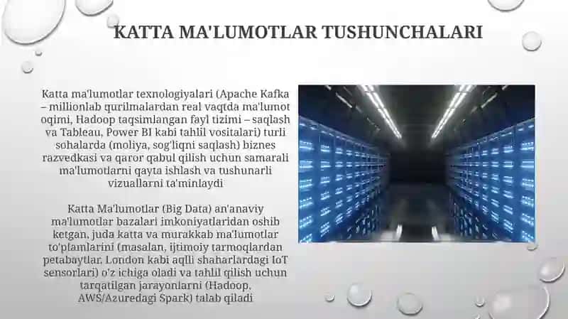 Katta Ma'lumotlar Arxitekturasi 4