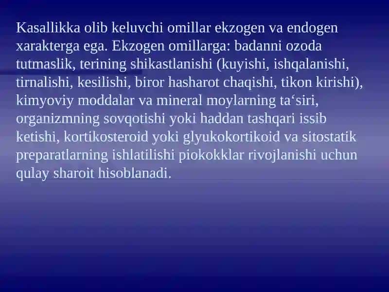 Dermatozoonozlar va Terining yiringli kasalliklari-piodermitlar 4