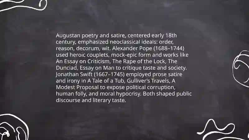 XVIII Century English Enlightenment literature 4