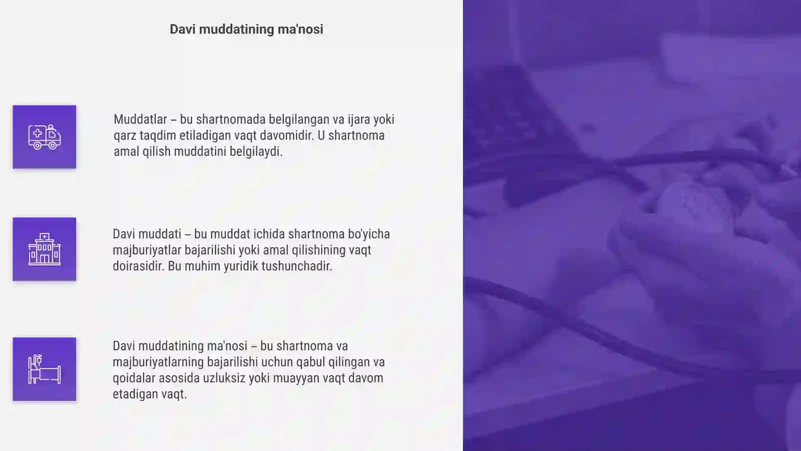 Muddatlar.Davi muddati 4