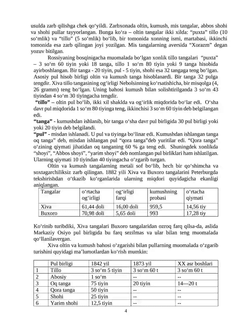 Shayboniylar davri va o’zbek xonliklari tangalari 4