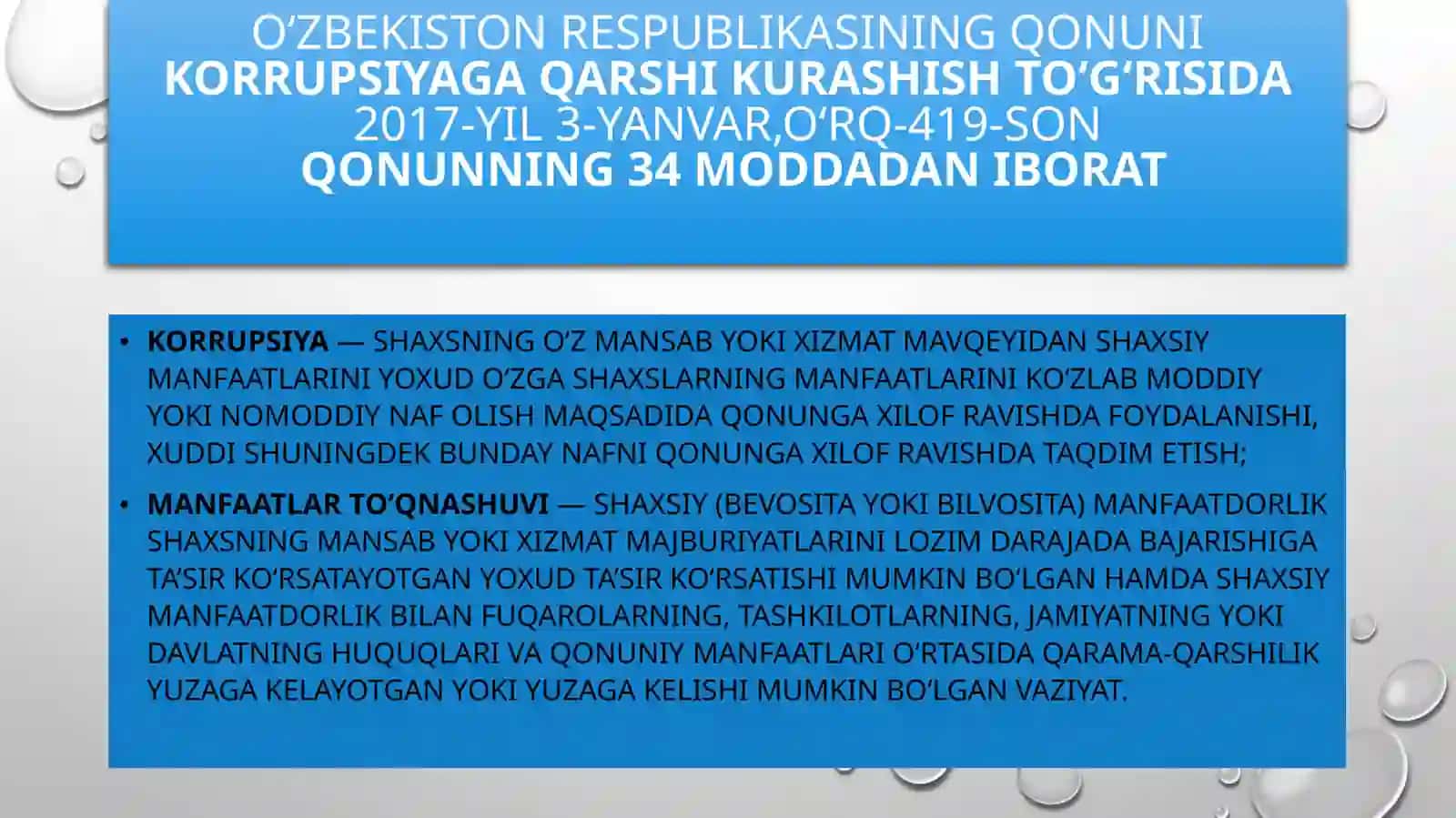 15-mavzu.Korrupsiyaning mohiyati, oqibatlari va unga qarshi kurashish mexanizmlari 4
