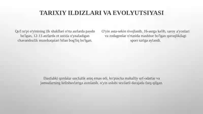 Qo'l To'pi O'yini Tarixi 4