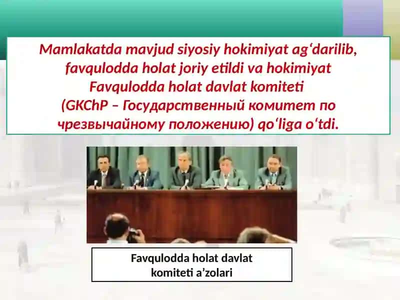 O‘zbekiston Respublikasi mustaqilligining qo‘lga kiritilishi 4