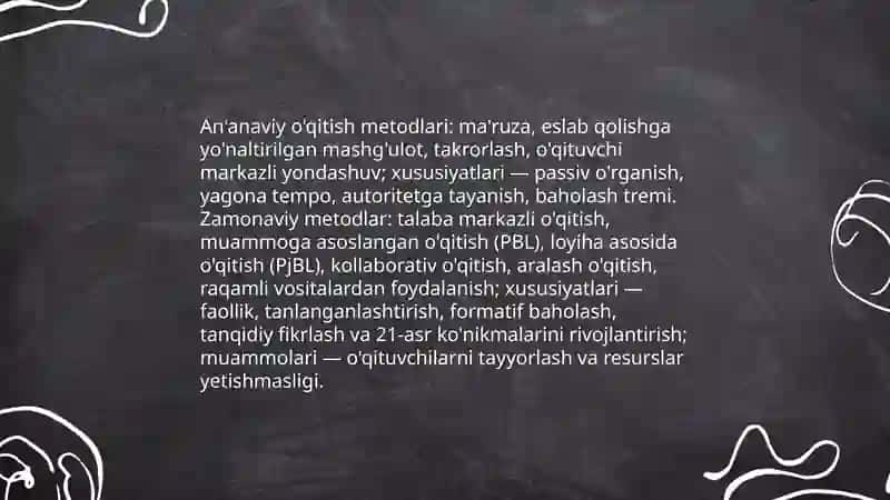 Ta'lim metodlari va vositalari 4