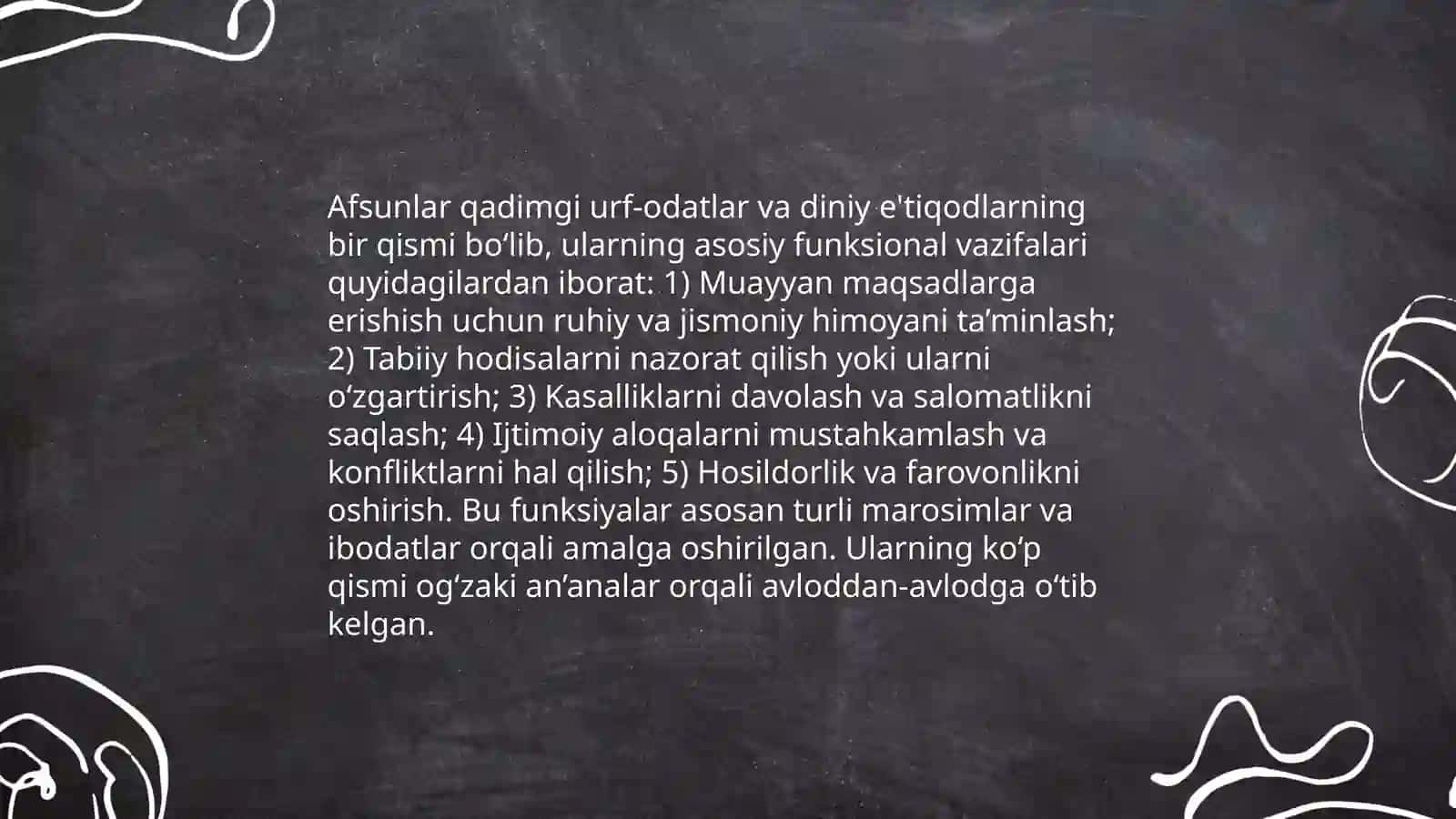 Mif, afsona, rivoyatlarning janr xususiyatlari 4
