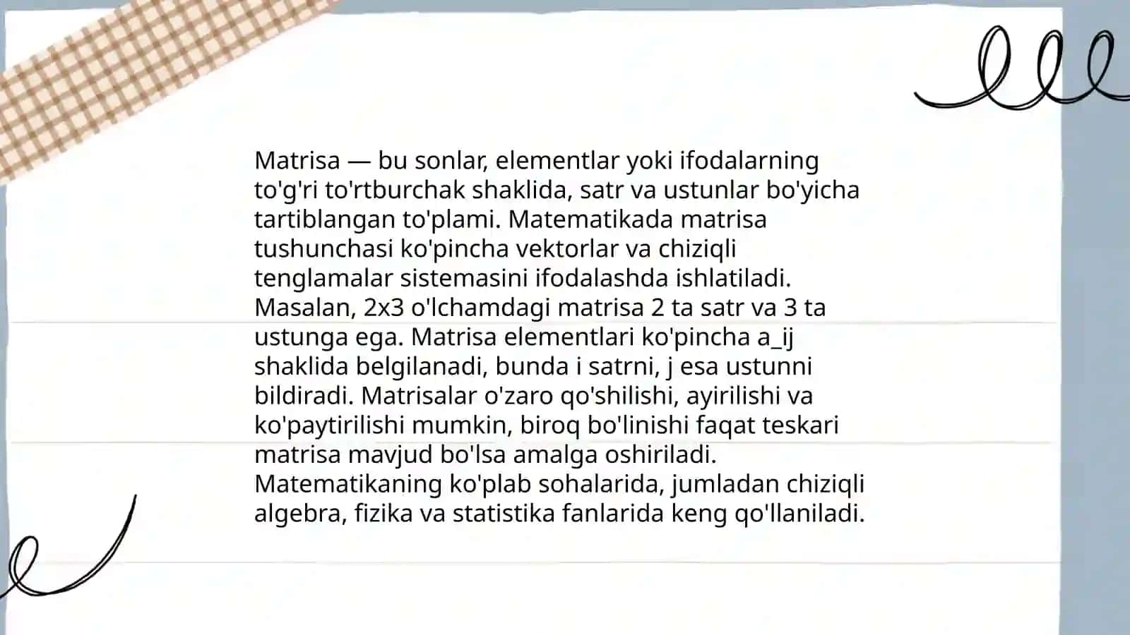 Chiziqli almashtirishlar nazariyasi 4