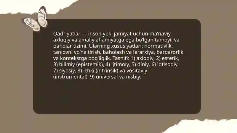 Qadriyatlar falsafasi 4