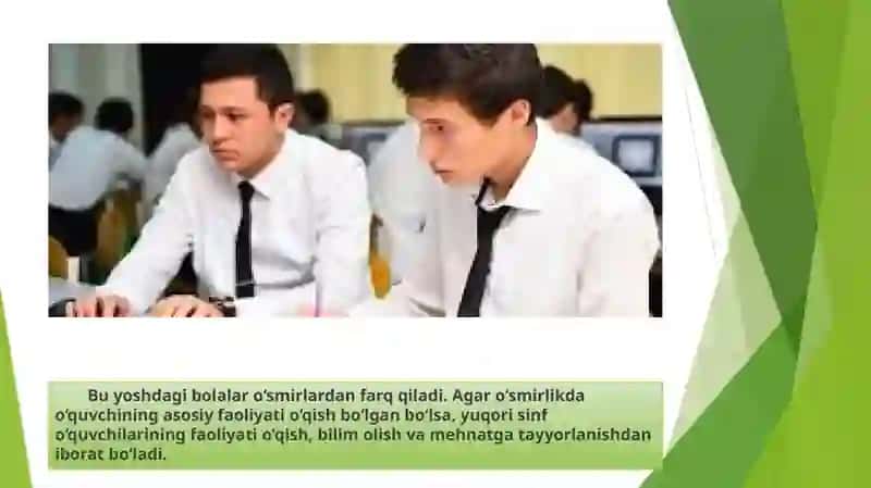 O’spirinlik davrining o’ziga xos psixologik xususiyatlari 4