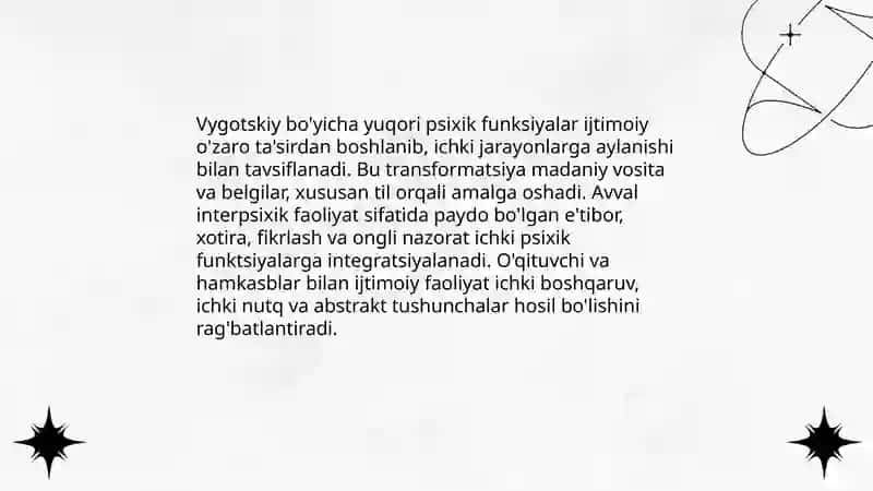L.S.Vigotskiyning tarixiy madaniy konsepsiyasi 4