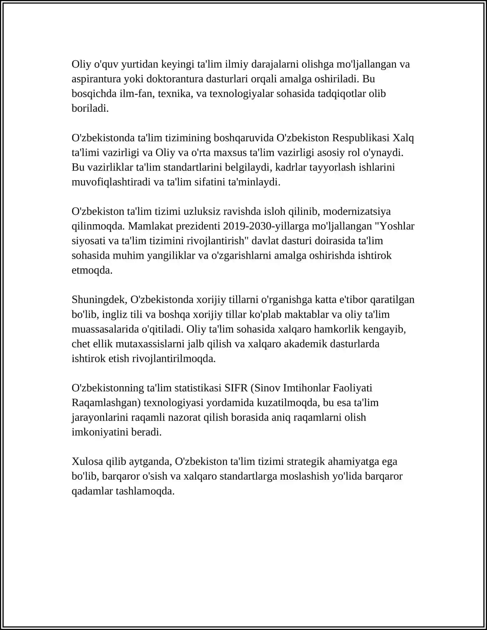 O'zbekistondagi ta'lim tizimi 4