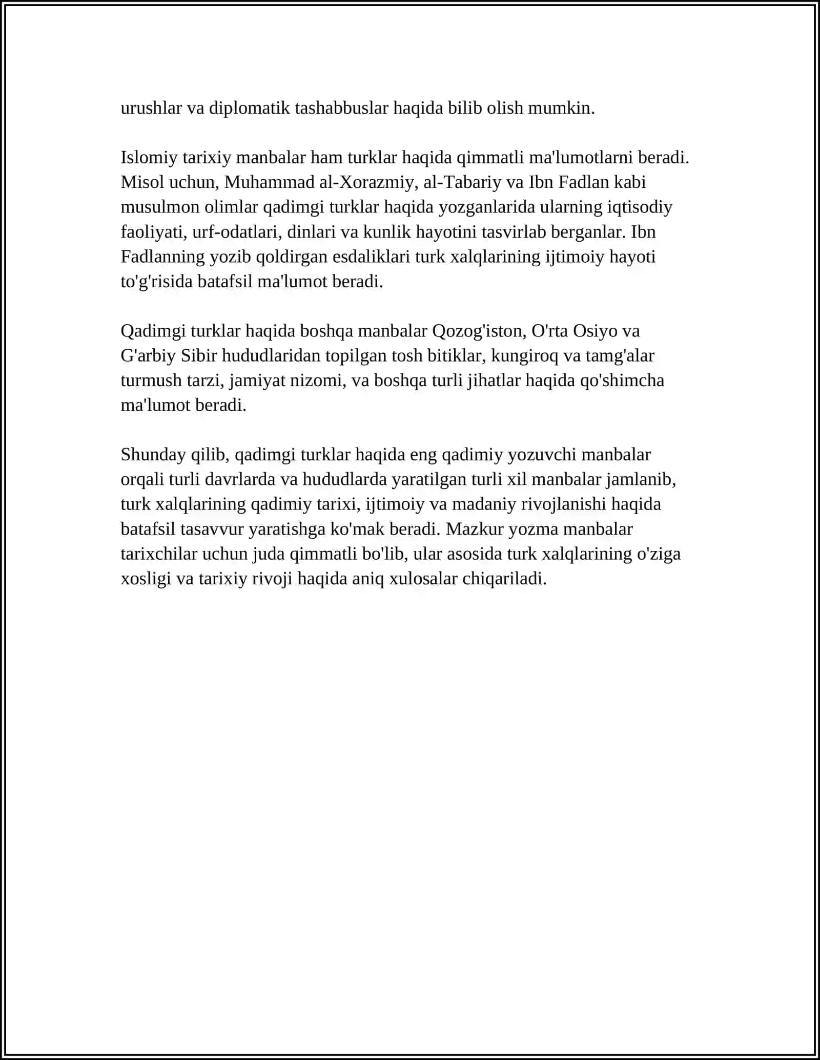 QADIMGI TURKLAR HAQIDAGI YOZMA MANBALAR 4