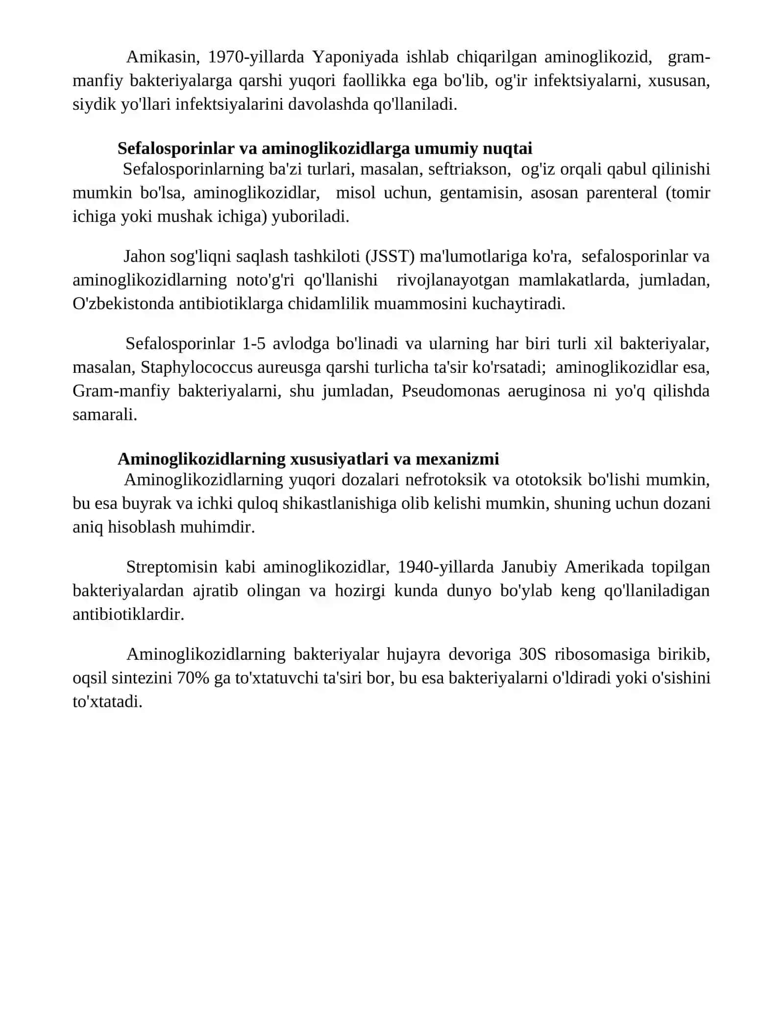 Sefalosporinlar va aminoglikozidlar 4