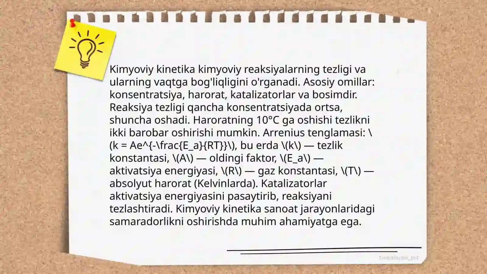 Reaksiya Tezligi Kinetikasi 4