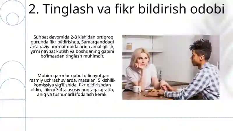 Muomala uchun zarur odoblar 4
