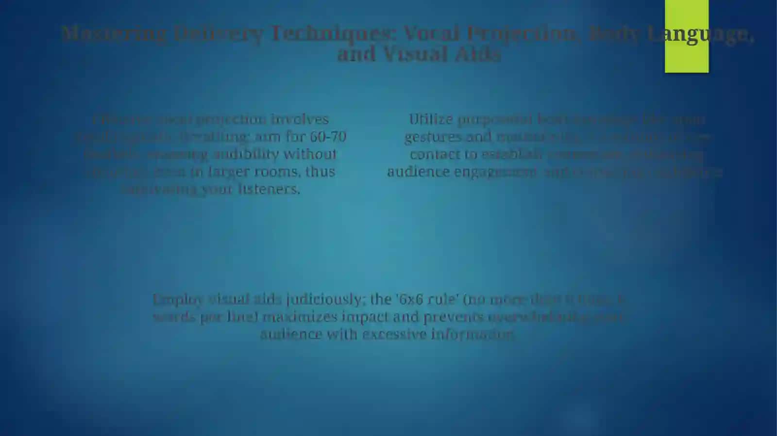 Public speaking techniques 4