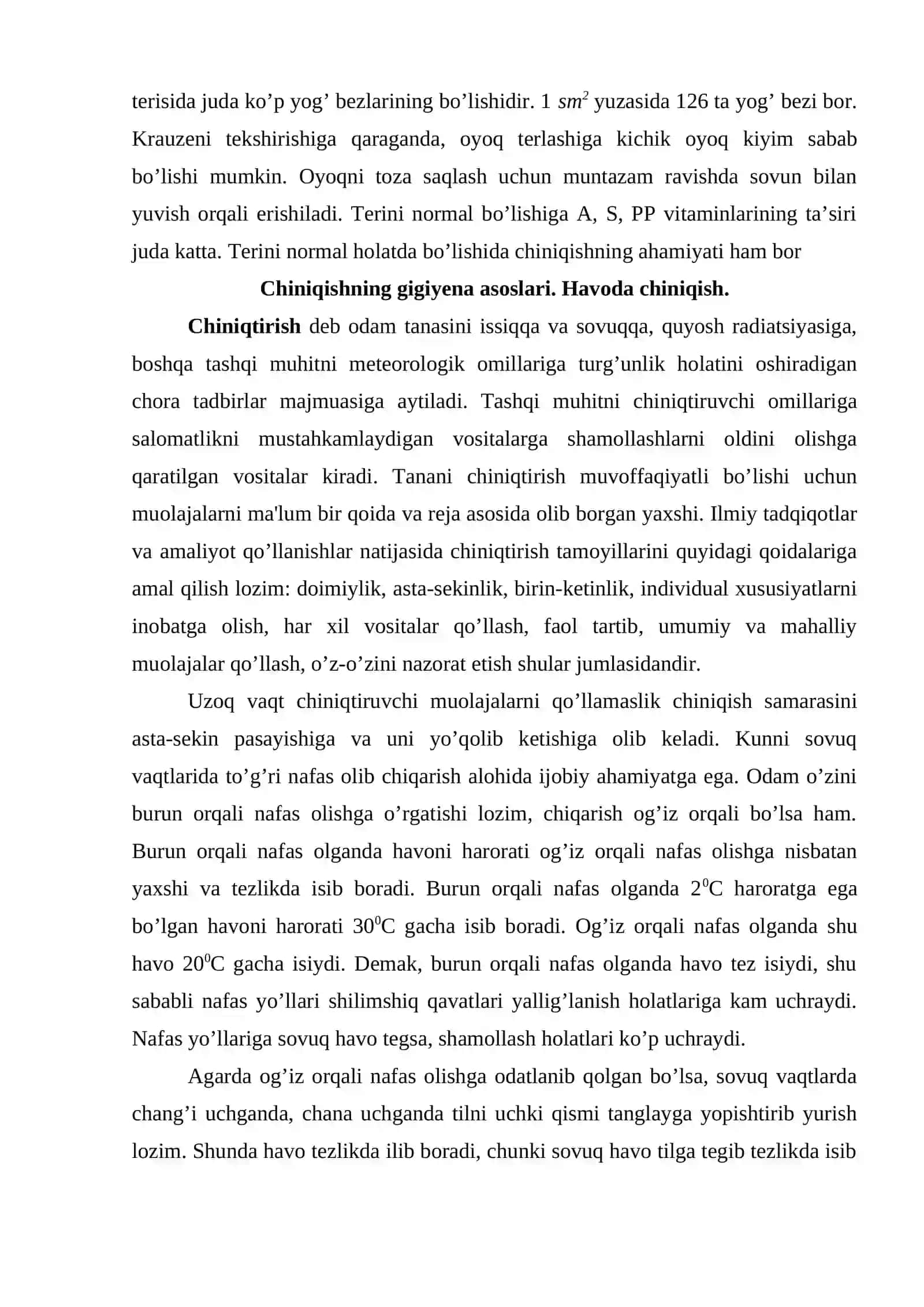 Shaxsiy Gigiyena va Salomatlik 4