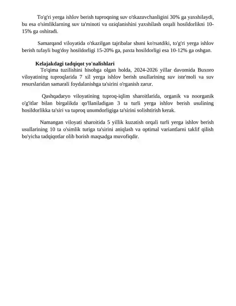 Yerga ishlov berish usuli 4